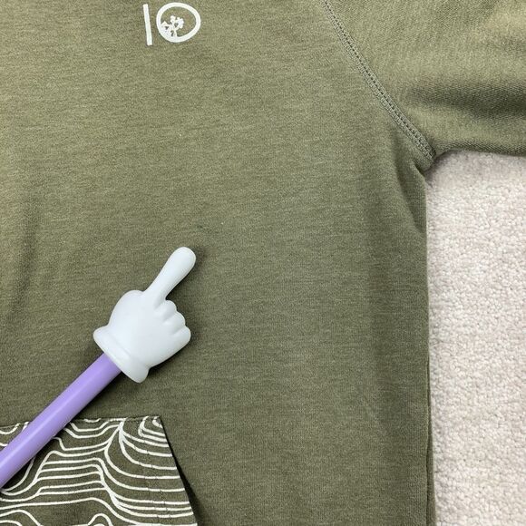 10 Tree Sweatshirt Mens Small Hoodie Outdoor Classic Relaxed Casual Pullover - Picture 7 of 16